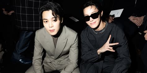 Jimin Sits Front Row at the Dior Menswear Fall 2023 Show